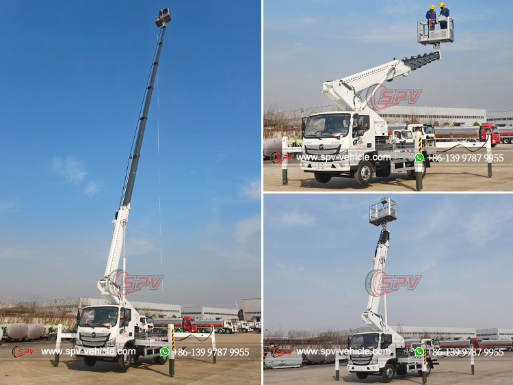 30M Telescopic Aerial Truck FOTON - Lift to Different Height